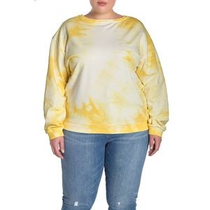 MELLODAY – Tie-Dye Crew Neck Sweatshirt (Plus Size)
YELLOW / 2X  💛